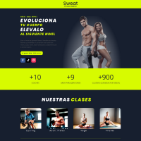 Landing Page para gimnasio.